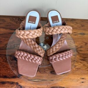 NEW Dolce Vita Womens Partha Heels Brown Multi Stella size 9.5